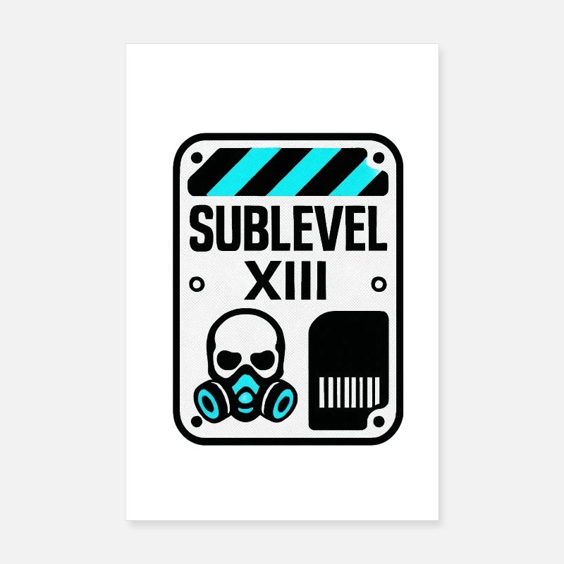 Underground Sublevel 13 - masque à gaz Poster 20 x 30 cm