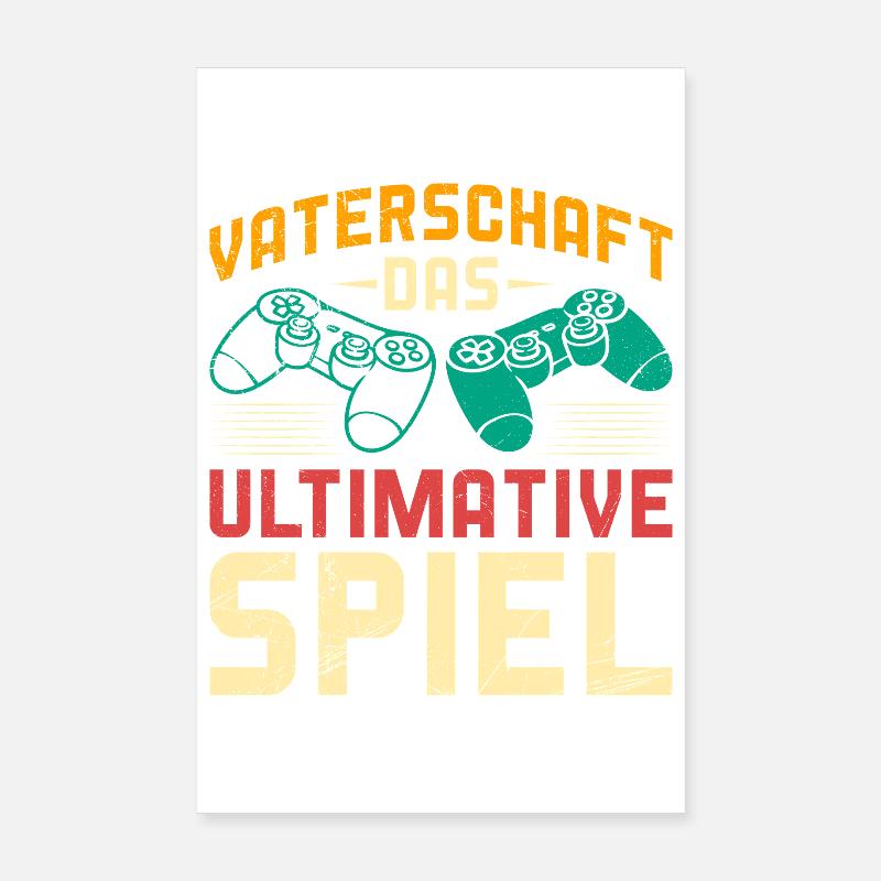 VATERSCHAFT DAS ULTIMATIVE SPIEL Lustiges Poster 20x30 cm