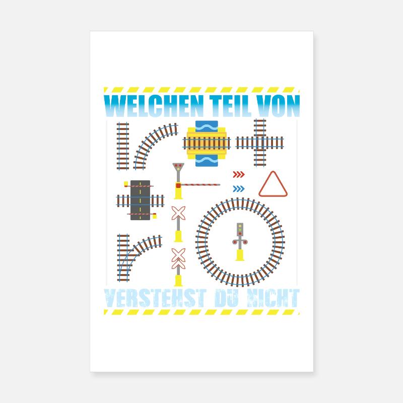 Modellbahn Modelleisenbahn Eisenbahn Poster 20x30 cm