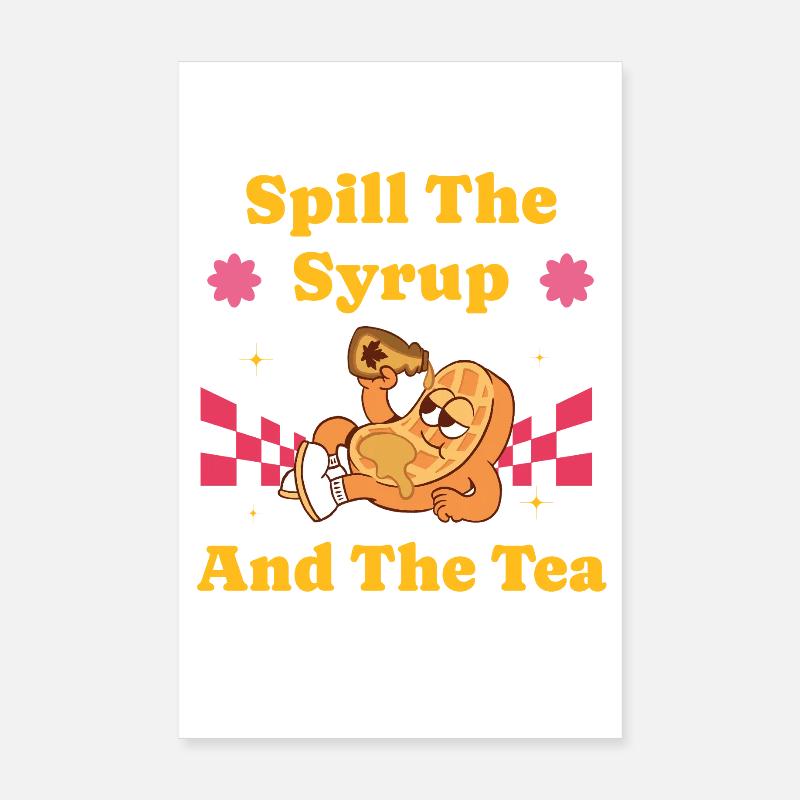 Waffle Delight Belgian Waffles Gift Poster 8" x 12" (20x30 cm)