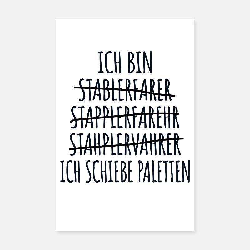 Forklift Driver Forklift Driver Warehouse Clerk, Forklift Poster 8" x 12" (20x30 cm)