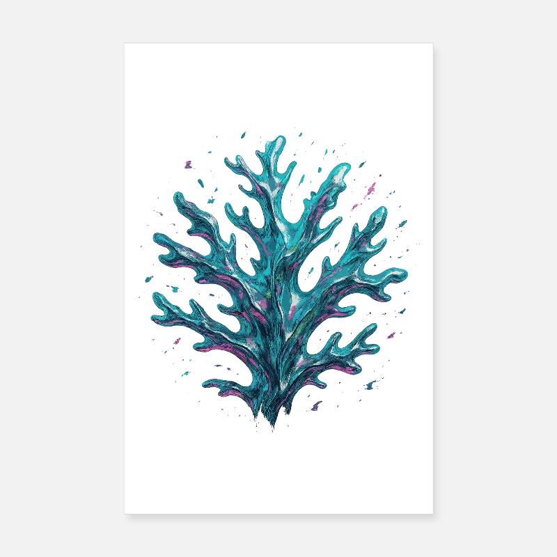 Abstract Coral Poster 8" x 12" (20x30 cm)