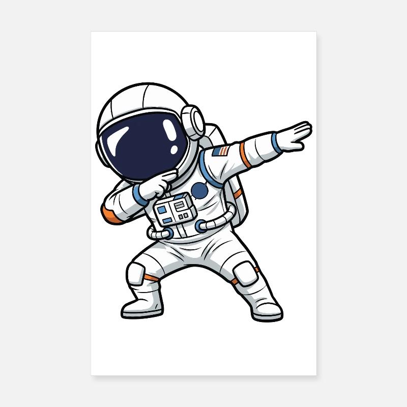 Astronaut Dab Poster 8" x 12" (20x30 cm)