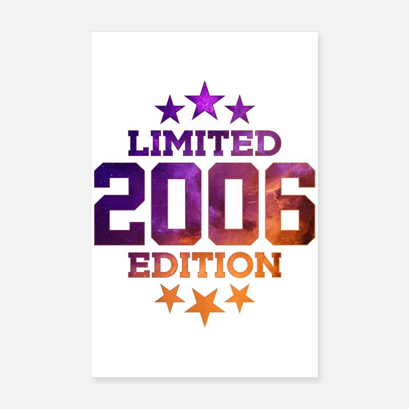 LIMITED EDITION 2006 20. GEBURTSTAG Poster 20x30 cm