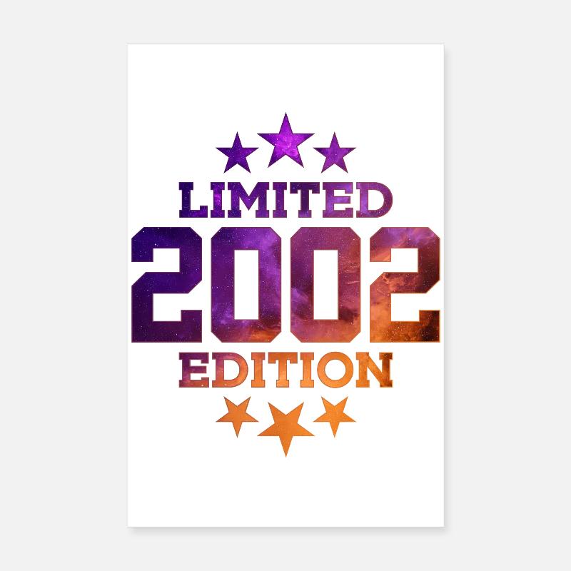 ÉDITION LIMITÉE 2002 24E ANNIVERSAIRE Poster 20 x 30 cm