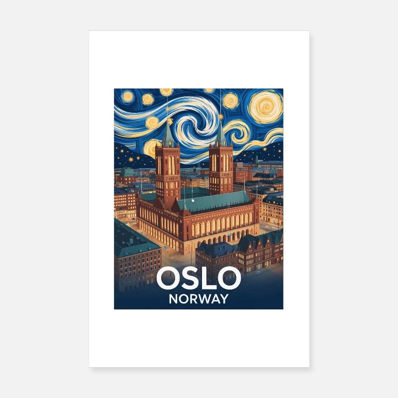 Oslo Poster 20x30 cm