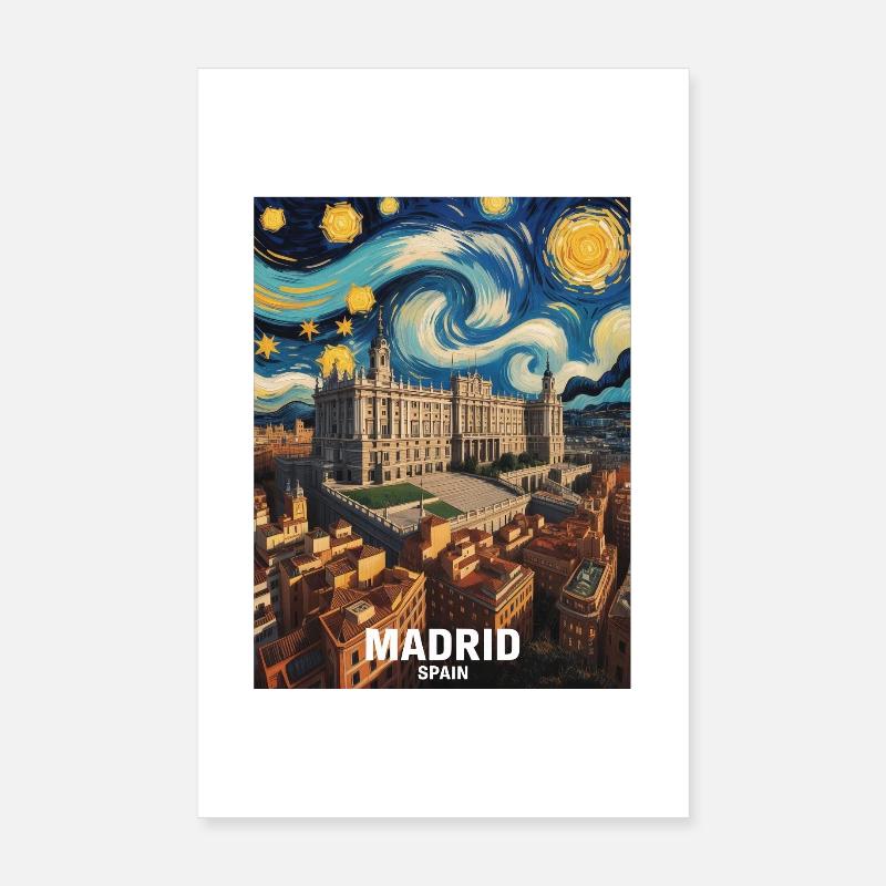 Madrid Poster 20 x 30 cm