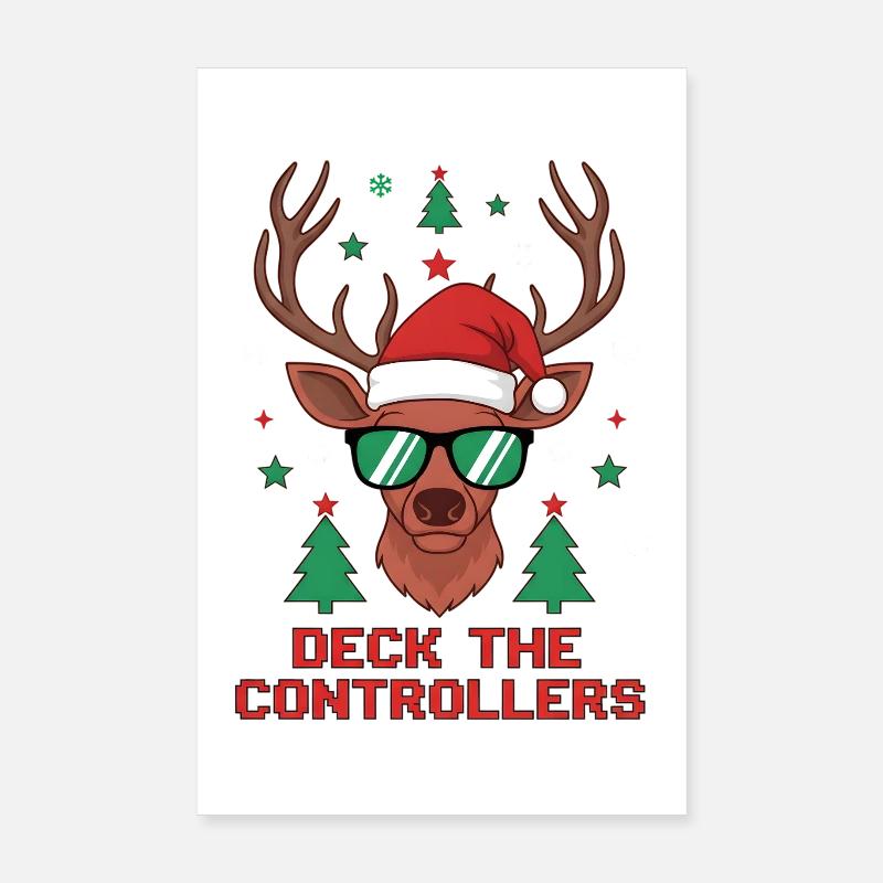 Deck die Controller Rentiere Poster 20x30 cm