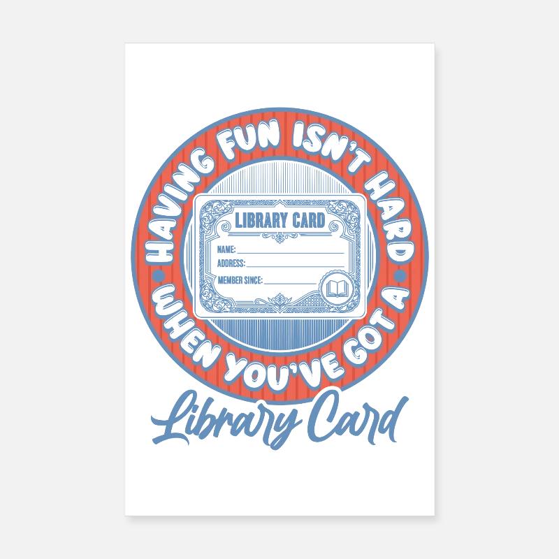Library Day Librarian Reading Librarian Poster 8" x 12" (20x30 cm)