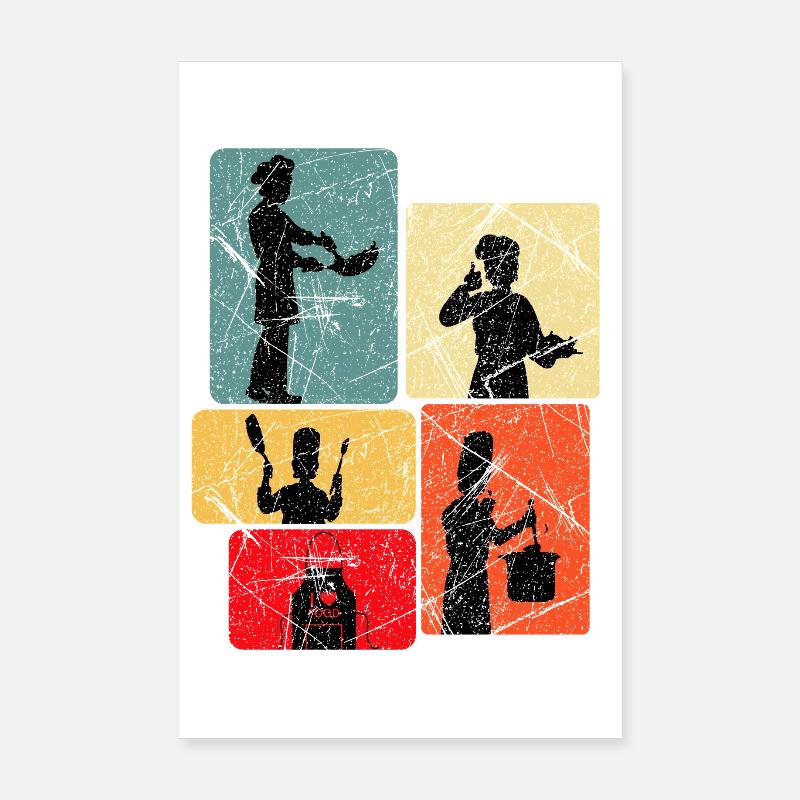 Cook Cook Cook Poster 8" x 12" (20x30 cm)