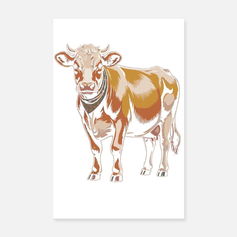 Cow Cows Poster 8" x 12" (20x30 cm)