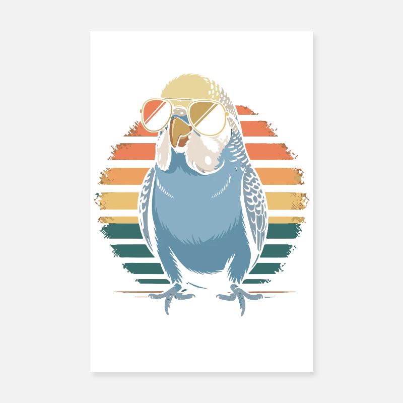 Perruche ondulée Poster 20 x 30 cm