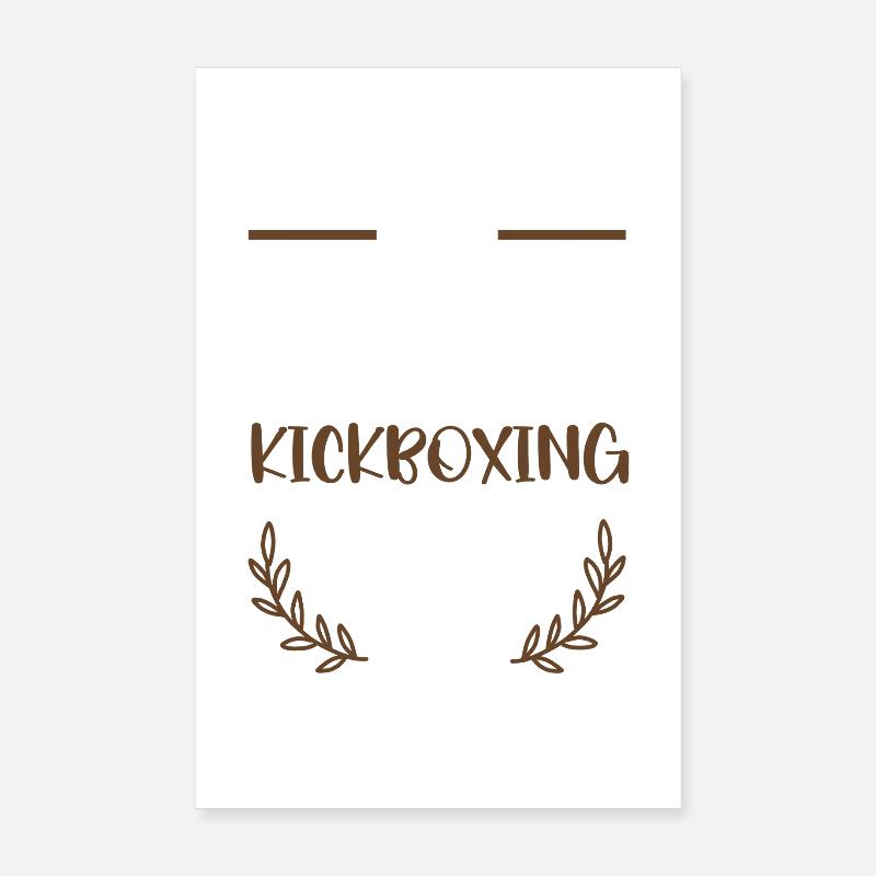J’adore le kickboxing Poster 20 x 30 cm
