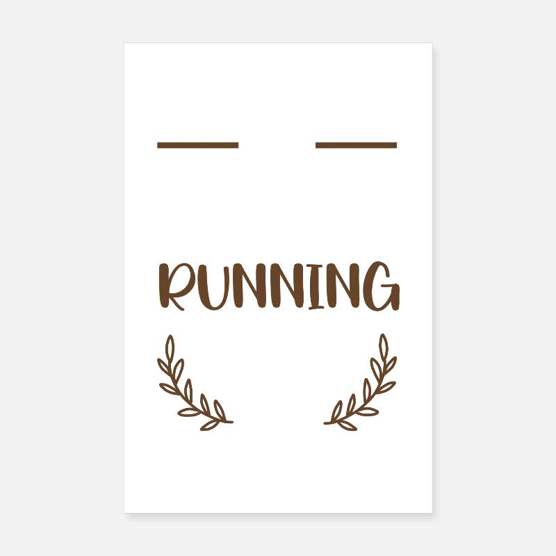 J’adore courir Poster 20 x 30 cm