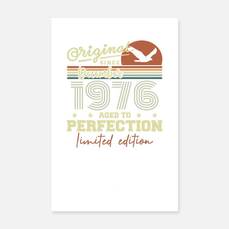 49. Geburtstag | Original Dezember 1976 Poster 20x30 cm