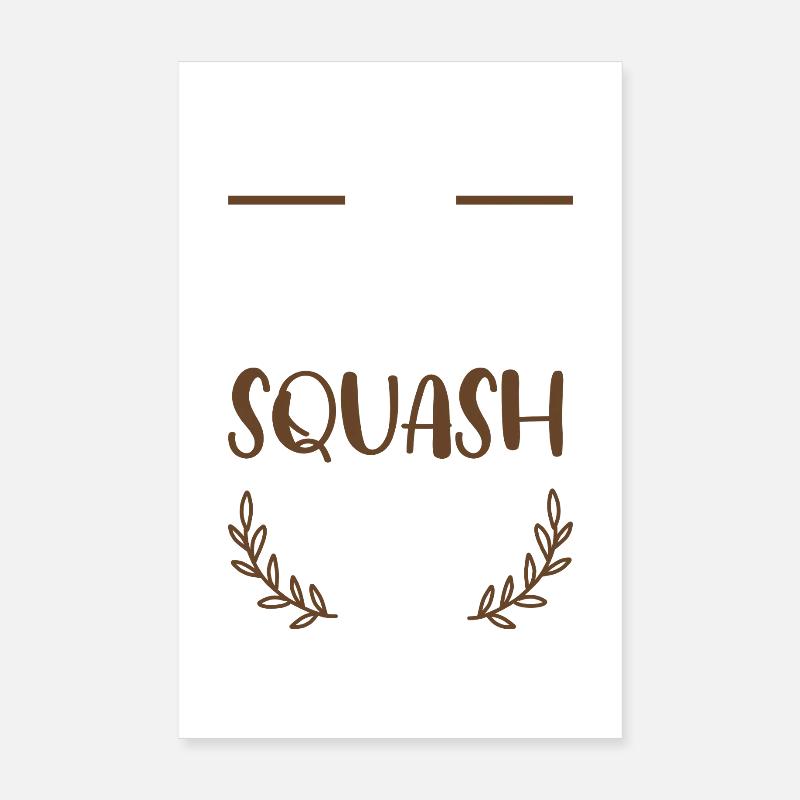 I love squash Poster 8" x 12" (20x30 cm)