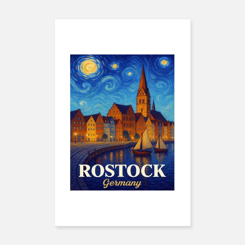 Rostock Poster 20x30 cm