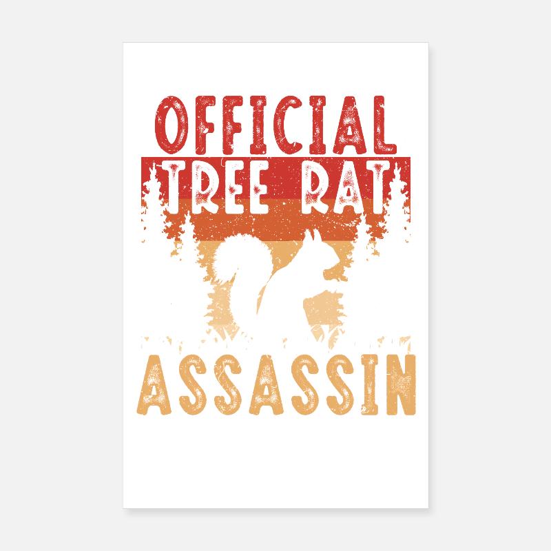 Chasseur d’écureuils Rat arboricole Poster 20 x 30 cm