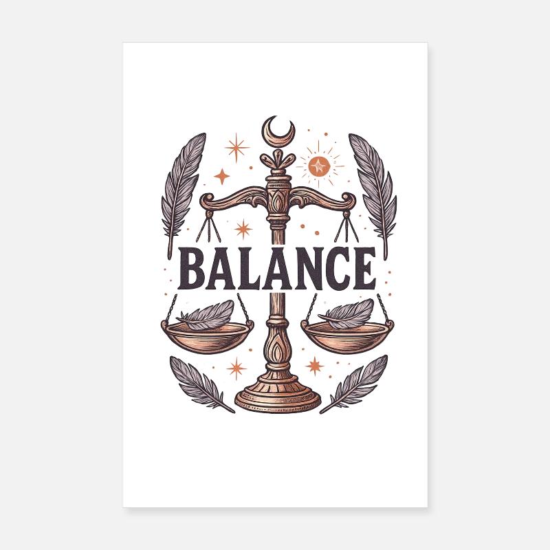 Signe du zodiaque balance Poster 20 x 30 cm