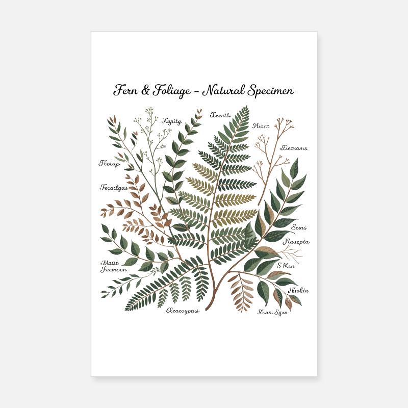 Art botanique Poster 20 x 30 cm