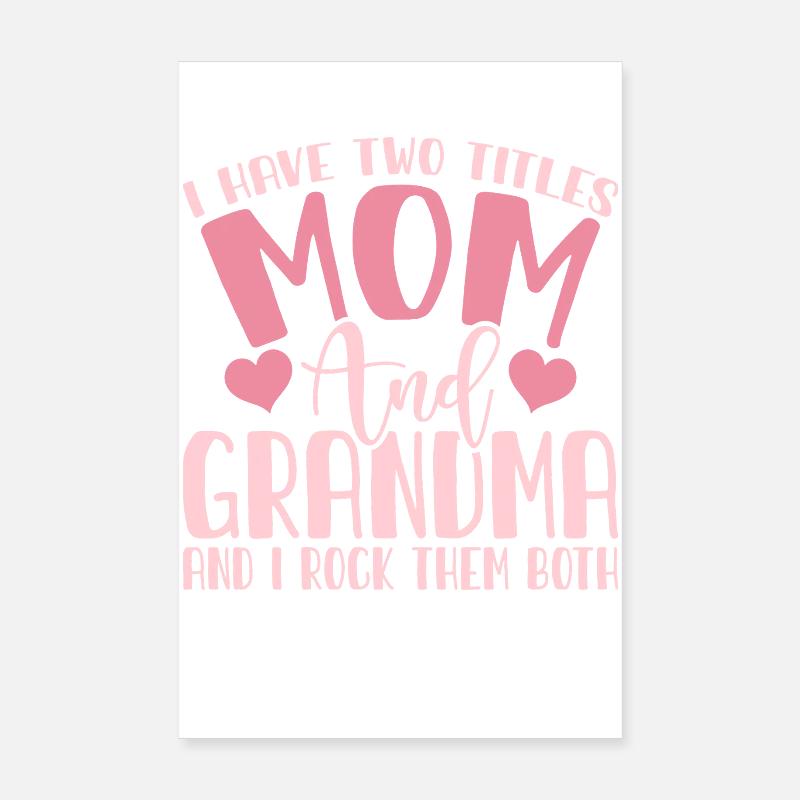 Oma Mama Geschenk Weihnachtsgeschenke Großmutter  Poster 20x30 cm