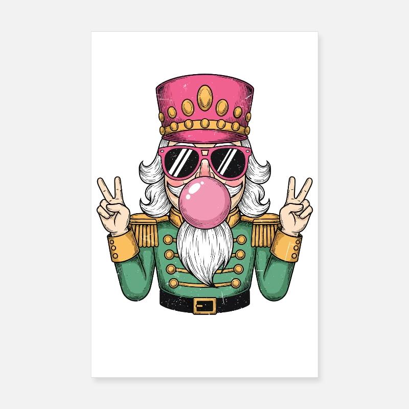 Nussknacker Bubble Gum Poster 20x30 cm