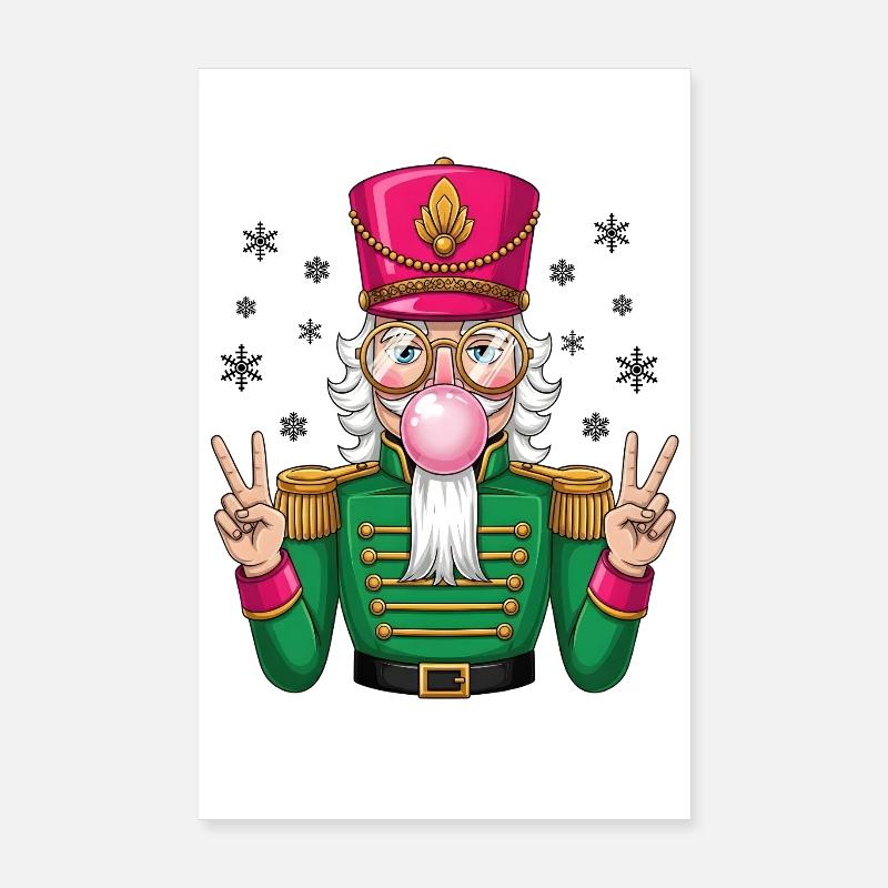 Nussknacker Kaugummi Poster 20x30 cm