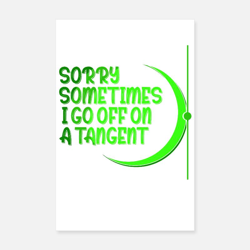 Funny Math Sayings Math Teacher Poster 8" x 12" (20x30 cm)