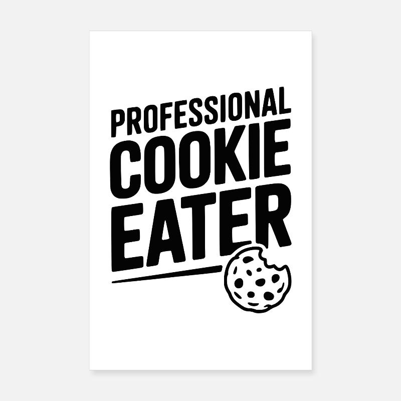 Mangeur de biscuits professionnel Poster 20 x 30 cm