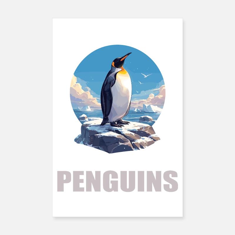 Penguins Penguin Poster 8" x 12" (20x30 cm)
