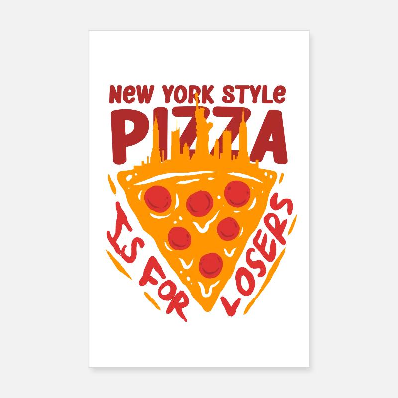 Plat profond Pizza Chicargo Poster 20 x 30 cm