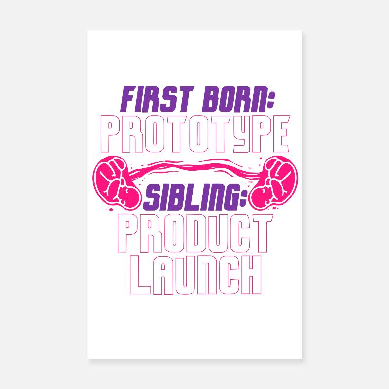 Erstgeborener Bruder Schwester Poster 20x30 cm