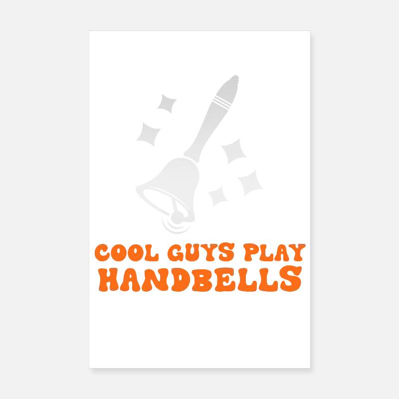 Les gars cool jouent des cloches Poster 20 x 30 cm