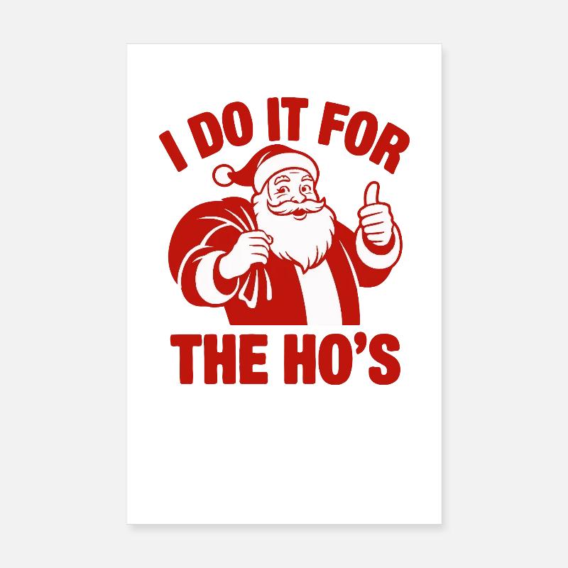 Santa Pun Tee Poster 8" x 12" (20x30 cm)