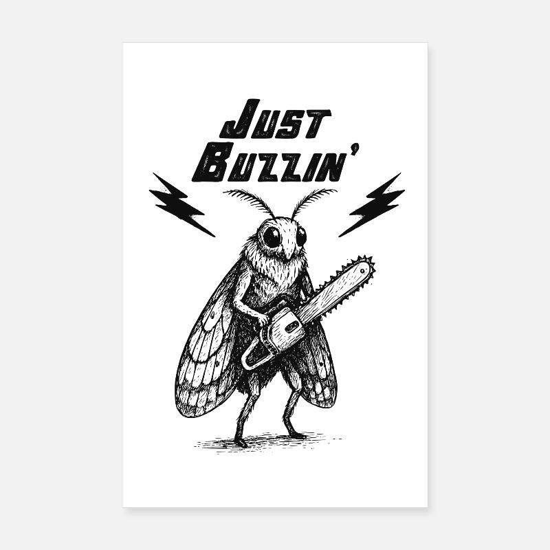 Just Buzzin Zikade Poster 20x30 cm
