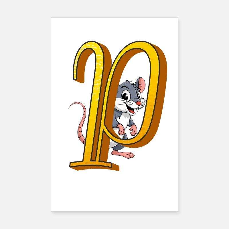 Letter P Poster 8" x 12" (20x30 cm)