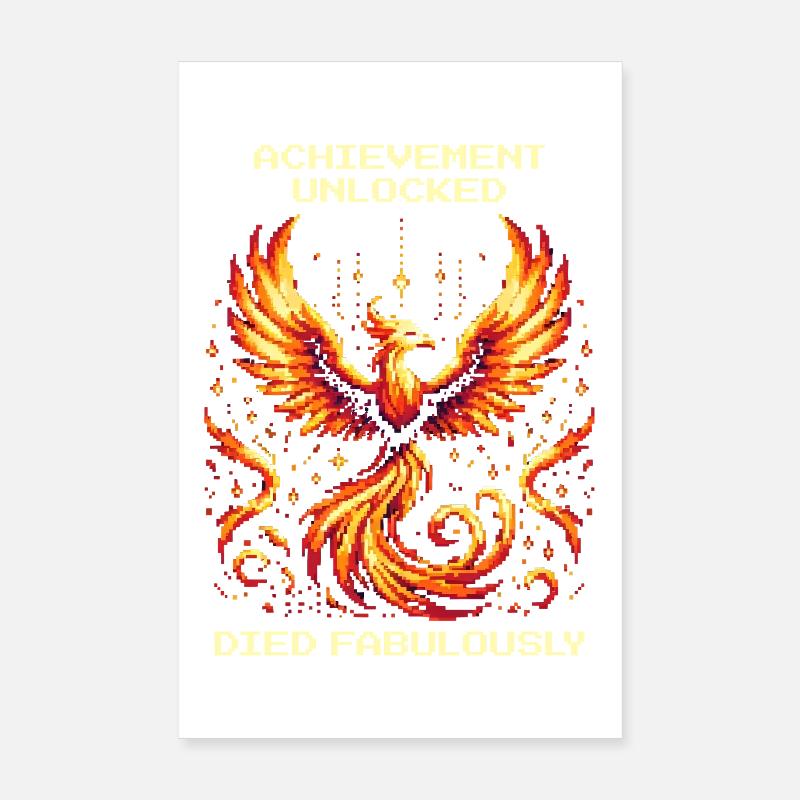Succès débloqué : Mort fabuleuse | JDR Poster 20 x 30 cm