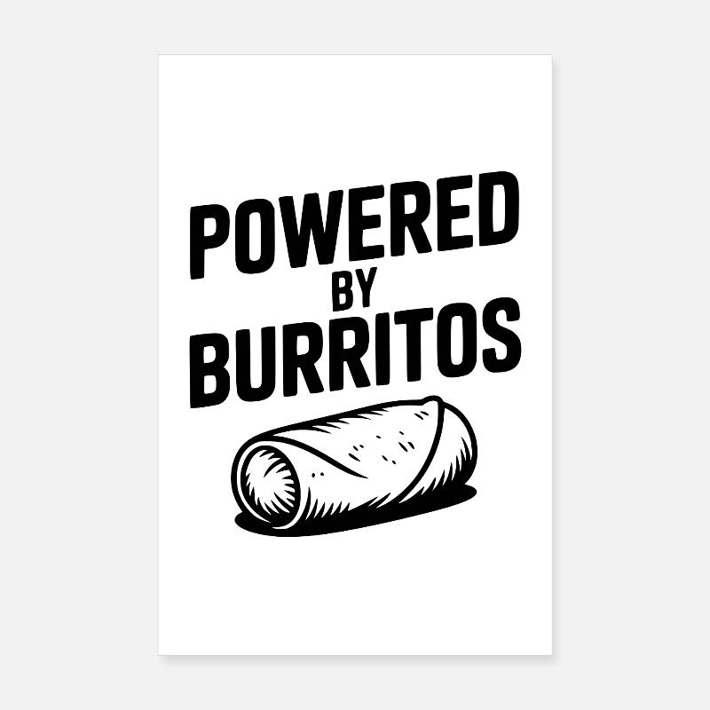 Propulsé par Burritos Poster 20 x 30 cm