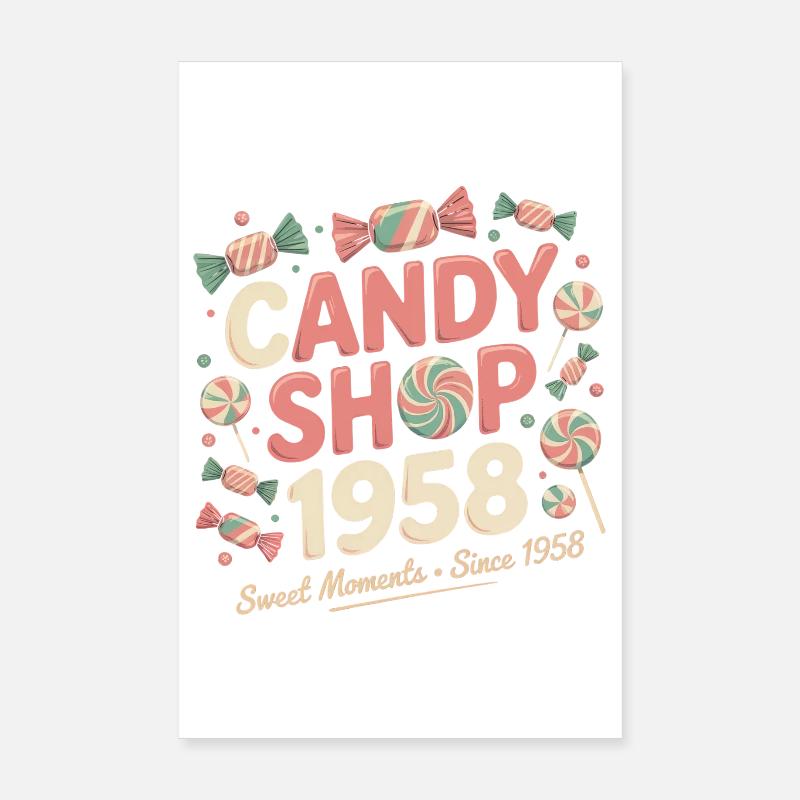 Vintage Süßwaren Werbung Poster 20x30 cm