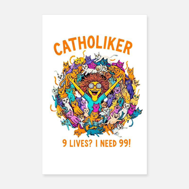 Catzoholic - Juste un chat de plus ! Poster 20 x 30 cm