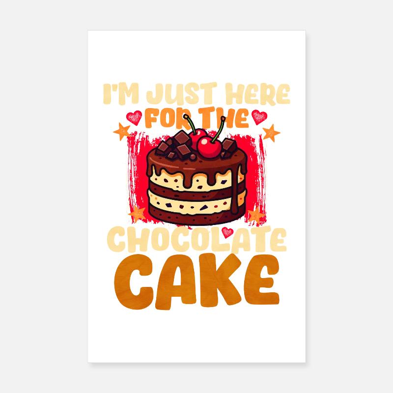 Gâteau Gâteau au chocolat Poster 20 x 30 cm