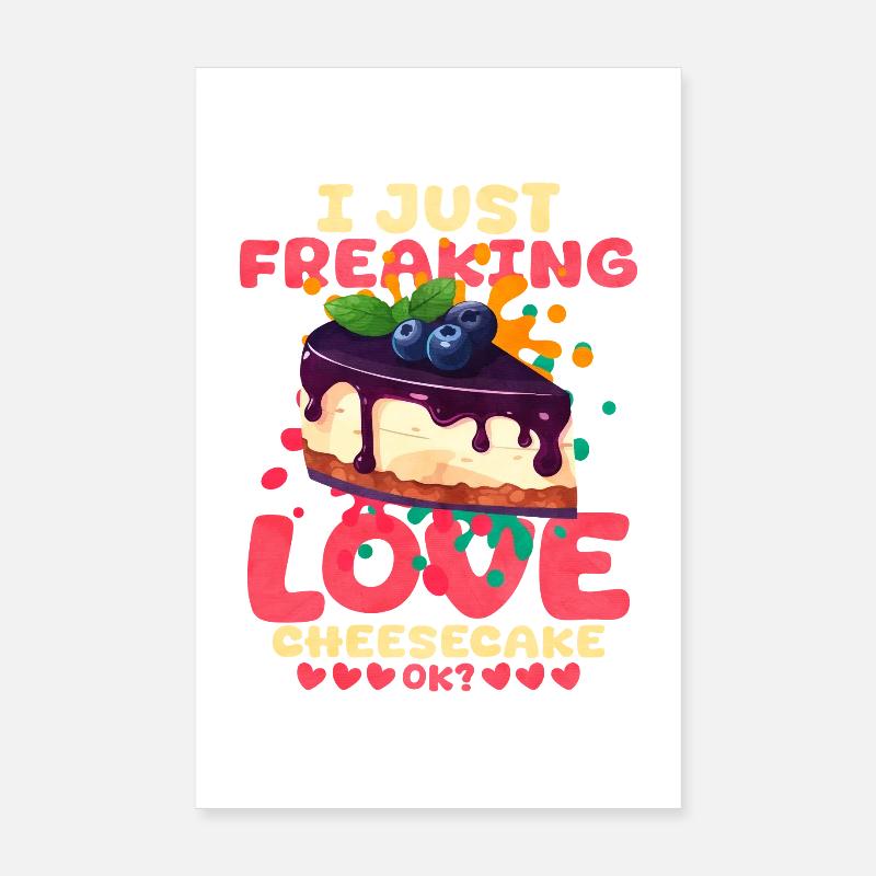 J’adore le cheesecake Poster 20 x 30 cm