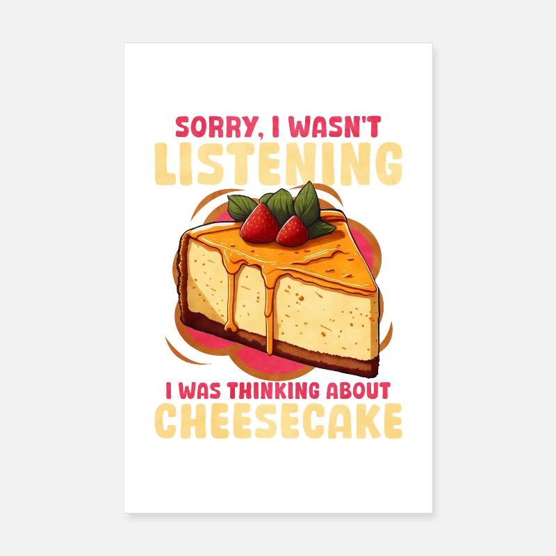 Gâteau Cheesecake Poster 20 x 30 cm
