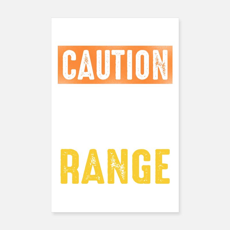 Attention Range Fencing Meme Poster 20 x 30 cm