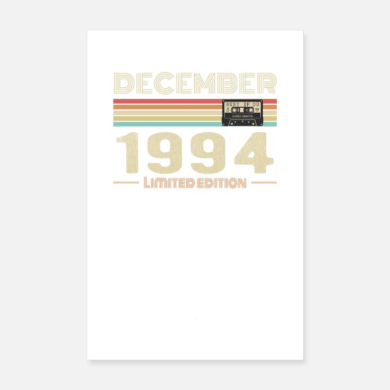 Dezember 1994 Geburtstag Dezember 1994 Dezember Poster 20x30 cm