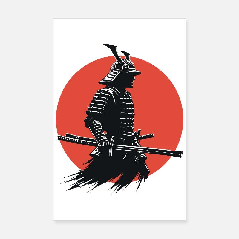 Samurai Warrior Japanese Legend Poster 8" x 12" (20x30 cm)