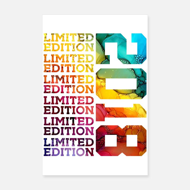 ÉDITION LIMITÉE 2018 8 ANS 8E ANNIVERSAIRE Poster 20 x 30 cm