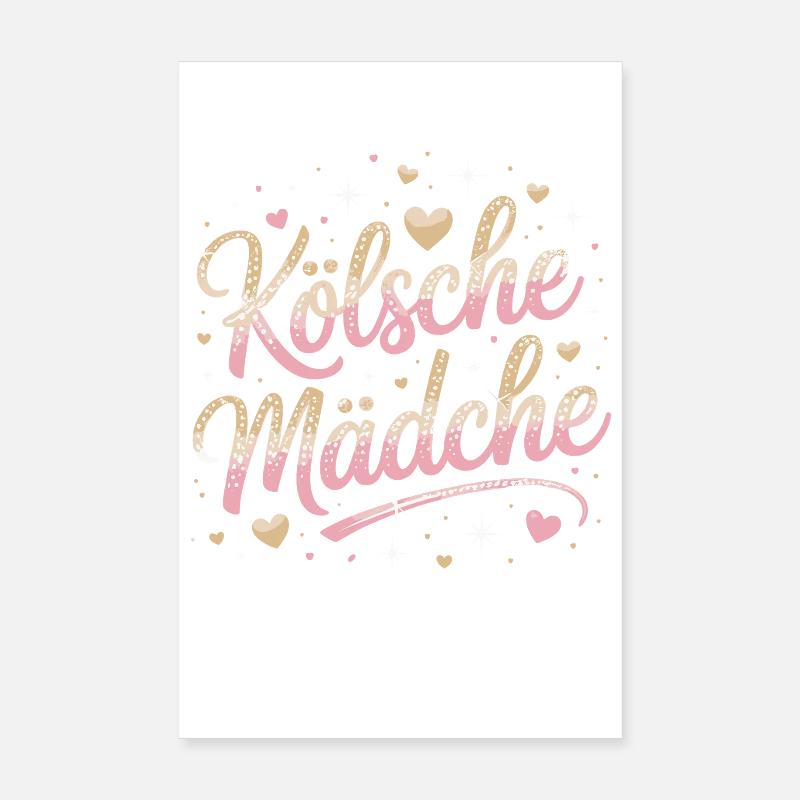 Cologne Filles Carnaval Cologne Filles Poster 20 x 30 cm