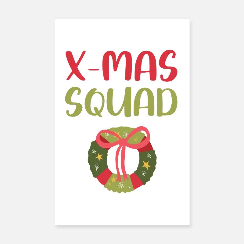 X-Mas Squad - Poster 20x30 cm - Weiß