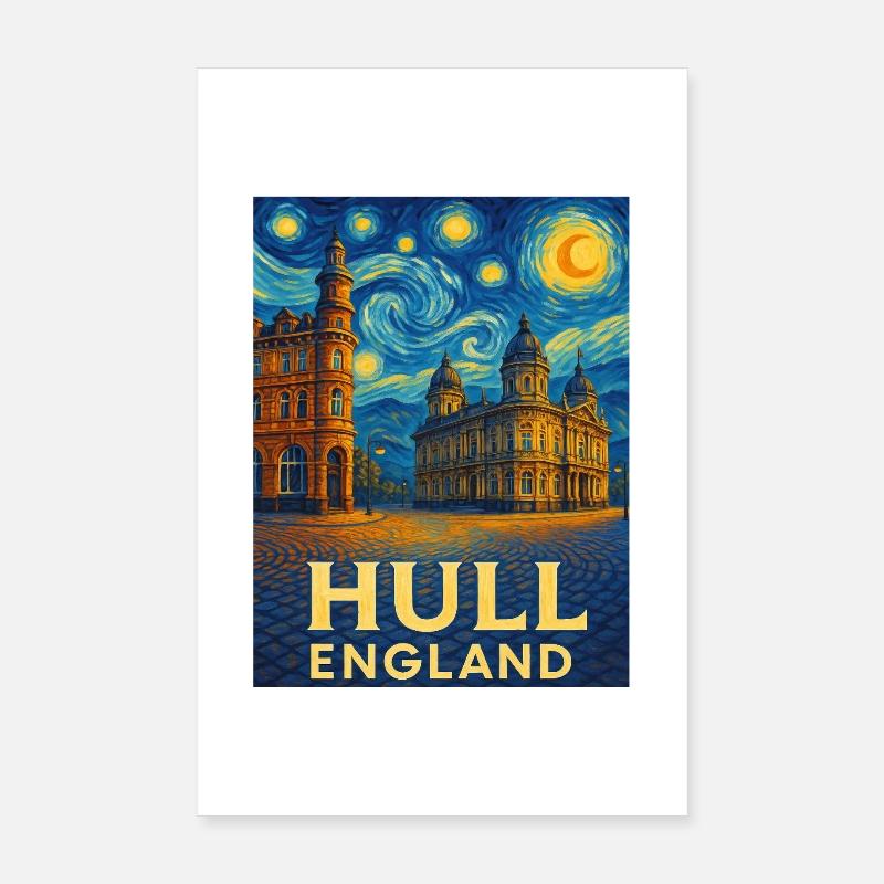 Hull, Angleterre Poster 20 x 30 cm